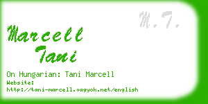 marcell tani business card